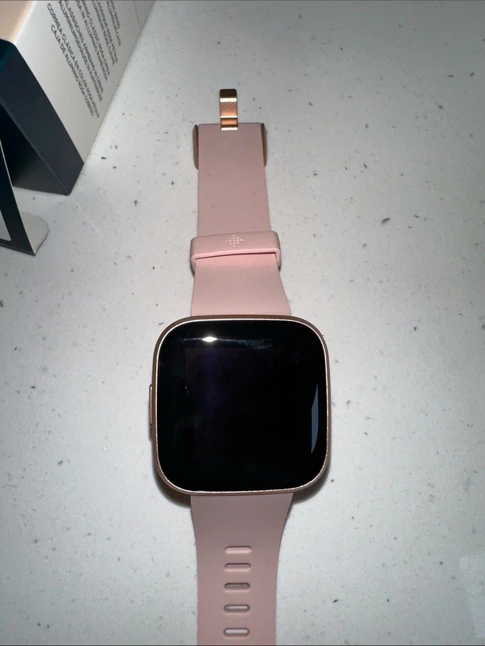 Fitbit Versa 2 Pink/Gold Smartwatch with Blush Band